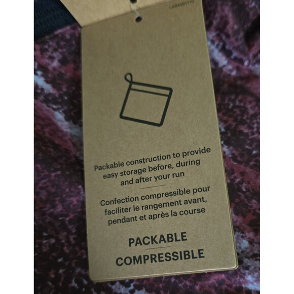 NEW Asics Packable Jacket Regular Fit Quick Dry Purple Pink Women’s Size Small - Picture 10 of 10